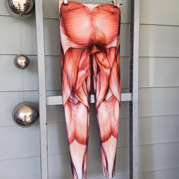 BlackMilk High-Waisted Supershine Muscled Leggings - Picture 13 of 14